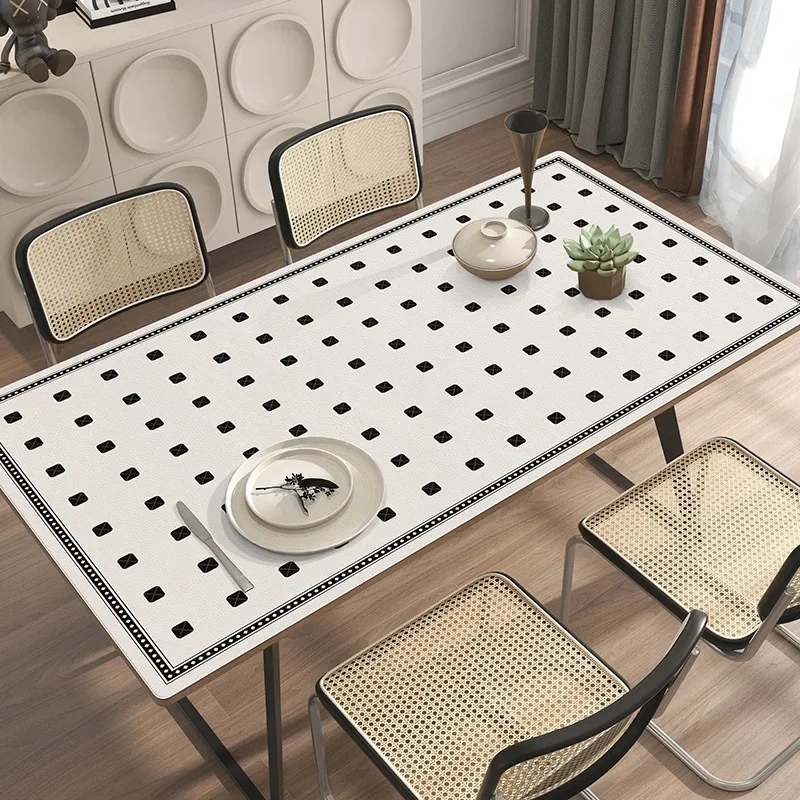Table Mat Waterproof, Oil Resistant, High Temperature Resistant, No Wash, Anti Scald, Heat-insulating, Leather Coffee Table Mat