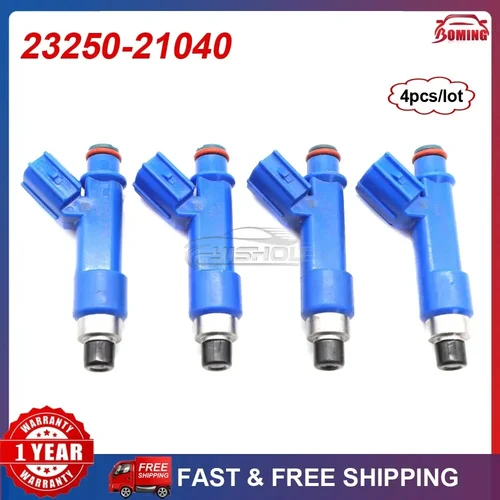 4 Uds 23250-21040 nueva boquilla de inyector de combustible para coche compatible con Toyota Yaris 1.5L 2007-2017 2320921040 842-12304
