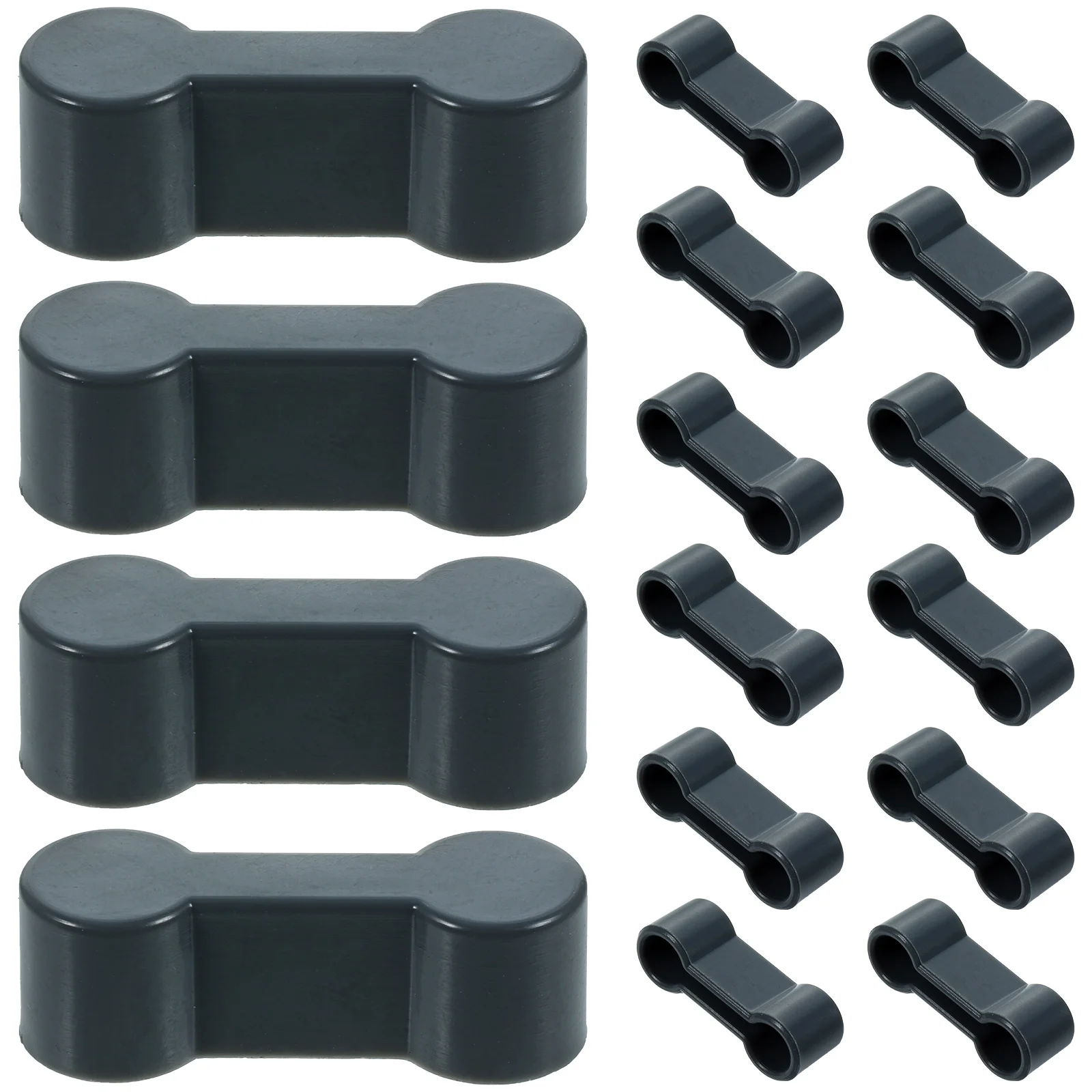 20 Pcs Toy Children Train Track Railway Buckle For Games Plastic Grey DIY Model