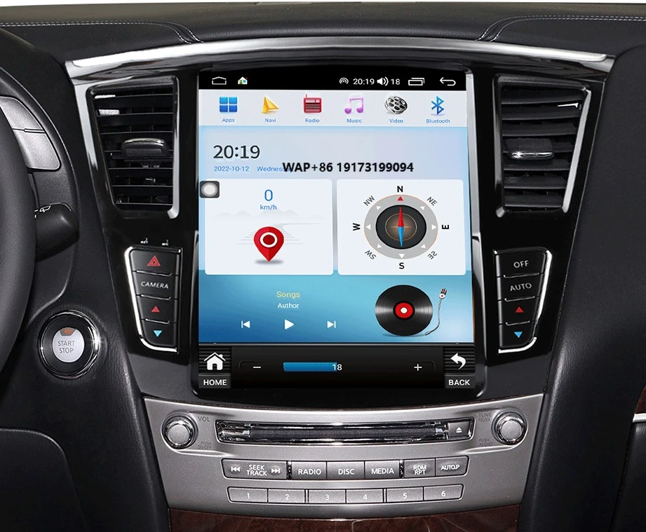 For QX60 IX35 2014-2019 Car  Navigation Touch Screen Auto Stereo Carplay Car Rear Multimedia Player Head Unit