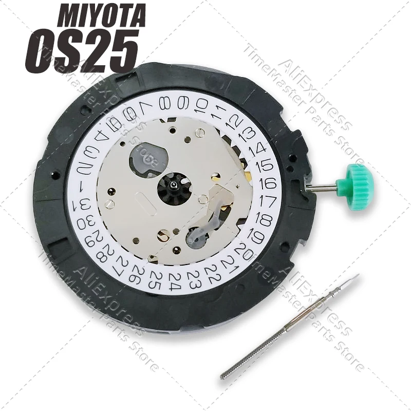 Miyota OS25 0S25 Кварцевый хронограф с 3 стрелками и датой SR927W 13? ? Запасные части для ремонта часов 5,10 мм