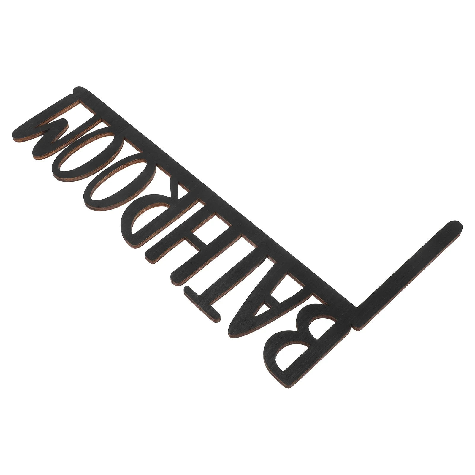 

Wooden Bathroom Door Sign Durable Rustic Craft Design for Home Bathroom Restroom Decor Wall Hanging Restroom Decor