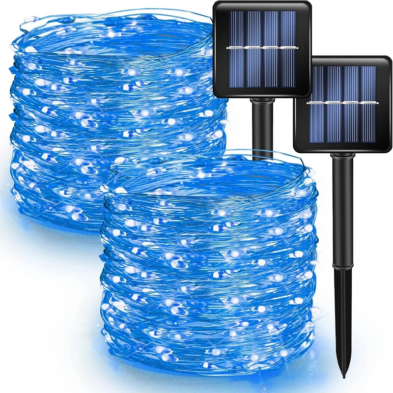 7m LED Solar String Light Outdoor Garden Fairy Light Impermeabile 8 modalità Led Twinkle Lights per matrimoni festivi Party Yard Decor