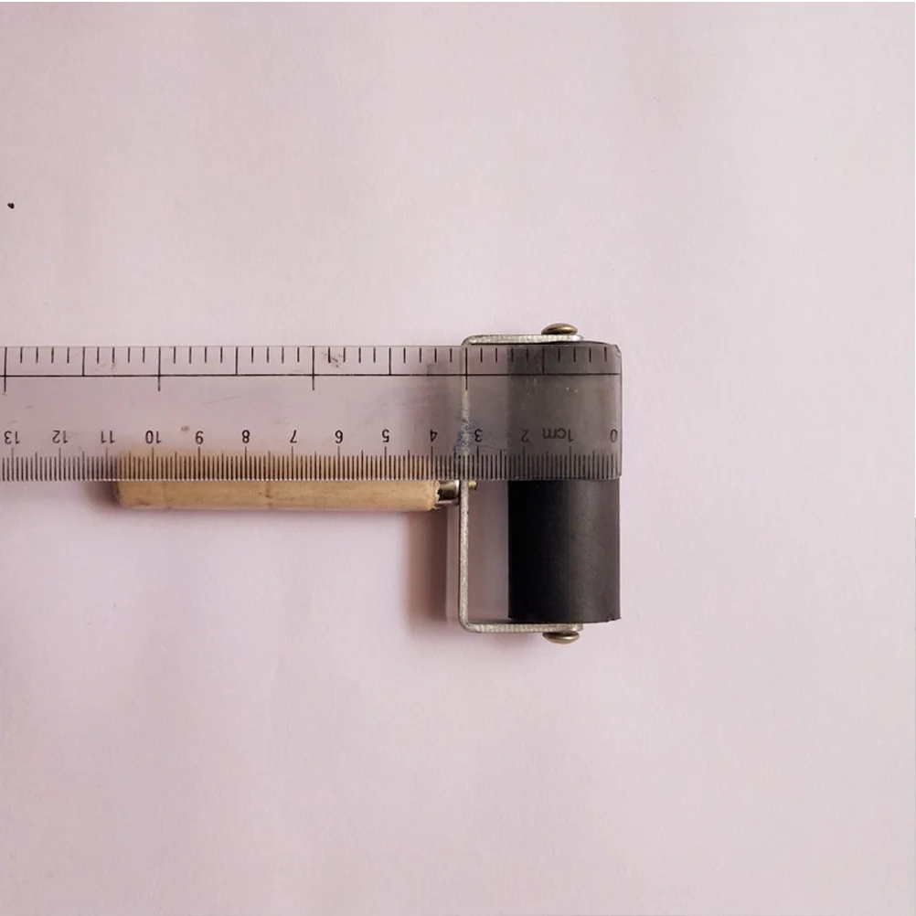 2 قطعة 6 سنتيمتر النفط الحبر الأسطوانة أداة المطاط لصنع الطباعة سجل القصاصات ختم المشاريع الحرفية الثقيلة إطار معدني السلس الغراء