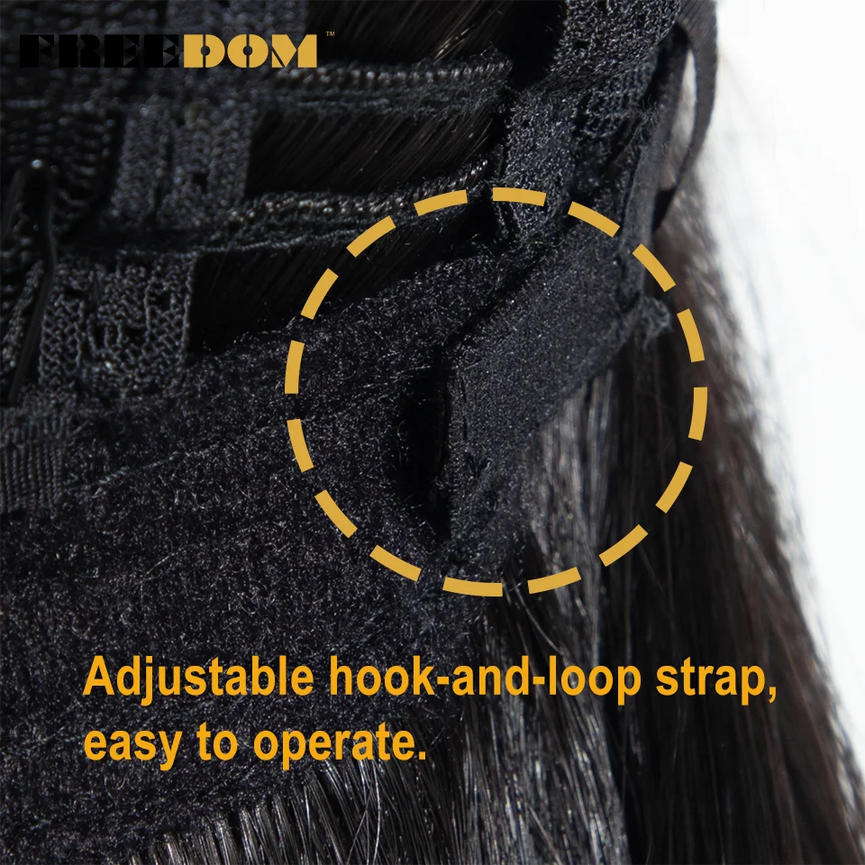 FREEDOM Synthetische Lace-Front-Perücken für Frauen, 20 Zoll, 13x3, glatt, vorgezupft, geschichtete Spitzenperücken, Ombre Braun Blond, Perücke für den täglichen Gebrauch – Detail 7