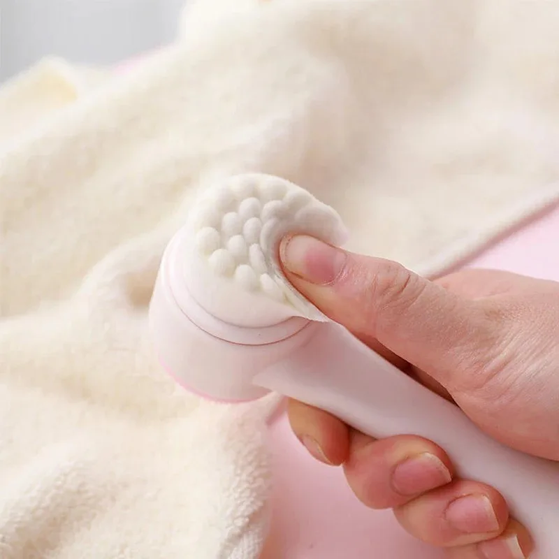 Escova de Limpeza Facial Manual, Escova de Massagem Facial com Cerdas Macias, Exfoliador de Dupla Face, Escova de Lavagem Facial 3D em Silicone Duplo