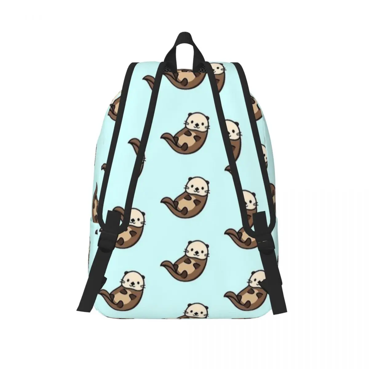 Mochila animal bonito para homens e mulheres, lontras marinhas, kawaii, moda, estudante, caminhadas, viagem, mochila, bolsa de ombro da faculdade, ao ar livre