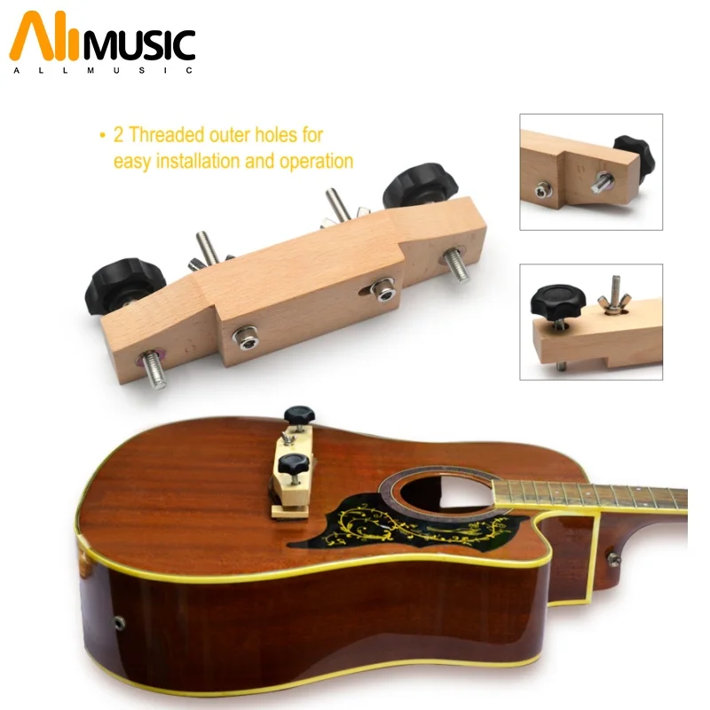 Professional Maple Guitar Clamp for Classical Guitar Repair Tool, Easy Installation and Operation,Bridge Clip Repair Tool