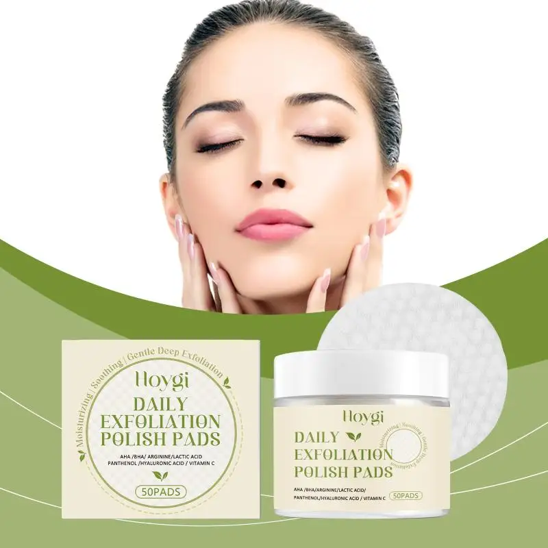 Hoygi Exfoliating Pad - Gently Cleanses Facial Skin, Brightens, Moisturizes, and Refreshes 50pads