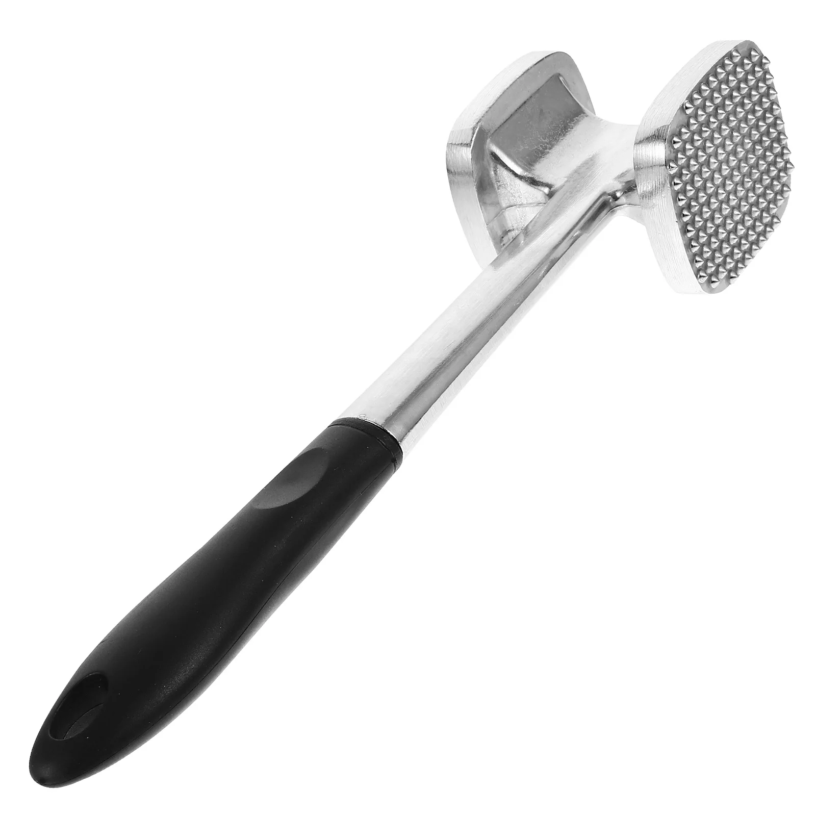 

Meat Tenderizer Dual-Sided Kitchen Tool Steak Pounder Mallet Aluminum Handle Non-Slip Long Practical Helper