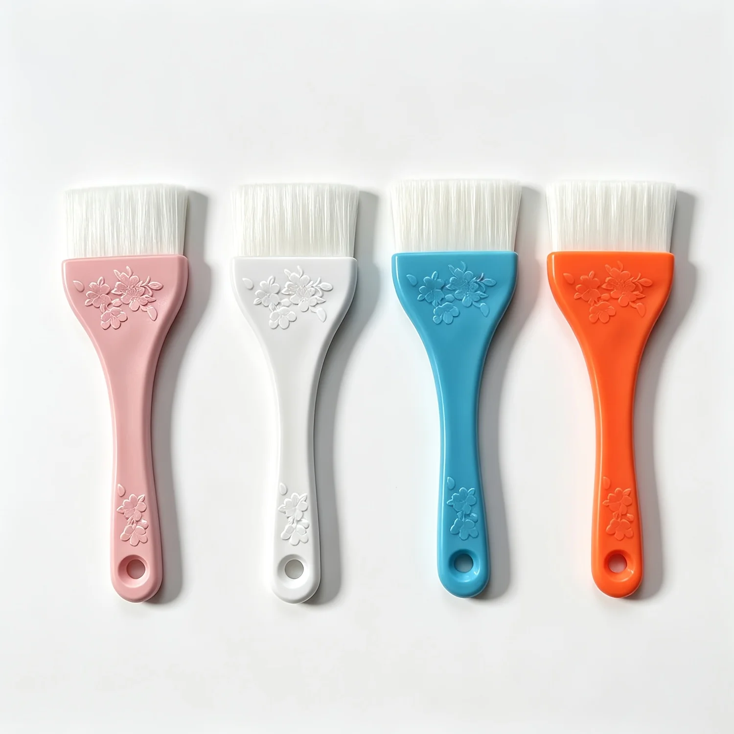4PCS Large Facial Mask Brush Tool Set Multi Color Large Area Application for Mud Mask DIY Skincare