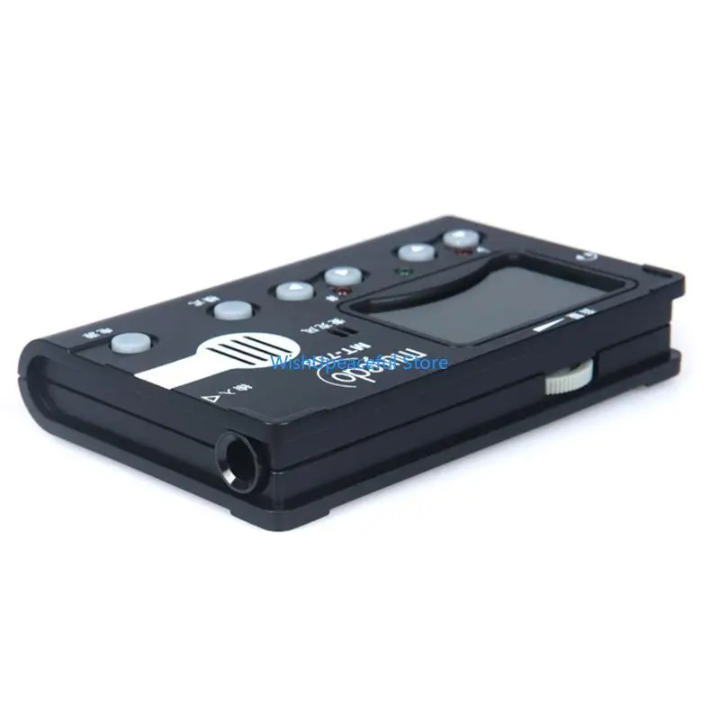 34YA Bộ điều chỉnh động Guzheng Tuner LCD Hiển thị bộ điều chỉnh Metrono Sound Pickup Công cụ cho nhạc cụ Guzheng được làm