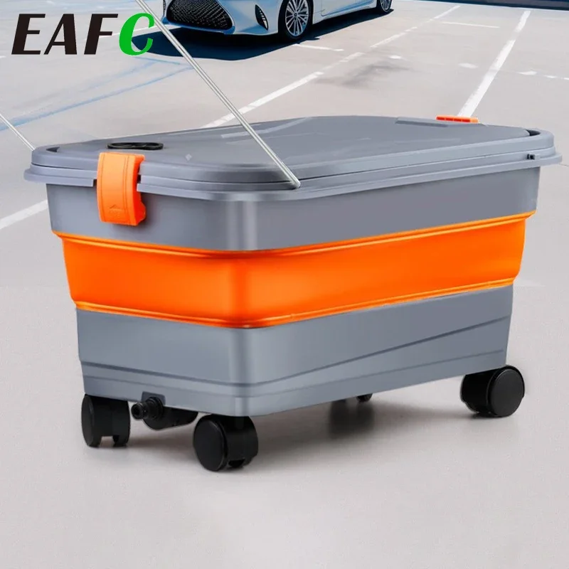 

EAFC 22L Резервуар для воды для автомойки Аксессуары для автомойки Пистолет для мойки автомобиля Автомобильное ведро Бытовое мобильное складное ведро для хранения на открытом воздухе