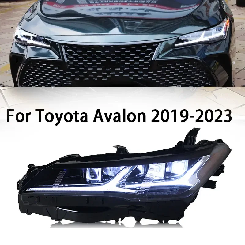 

Фара для Toyota Avalon, светодиодная фара 2019-2023, фары Avalon DRL, указатель поворота, дальний свет, линза проектора «ангельский глаз»