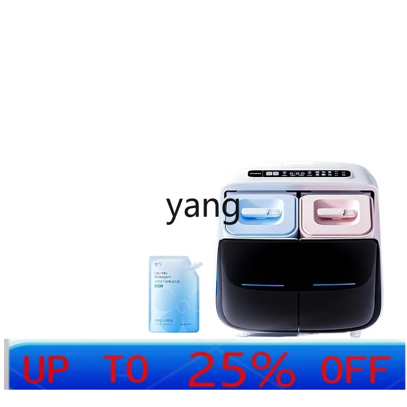 Máquina de Lavar Roupa Íntima LMM Mini, Pequena, com Dois Cestos, Lavagem e Secagem Integradas