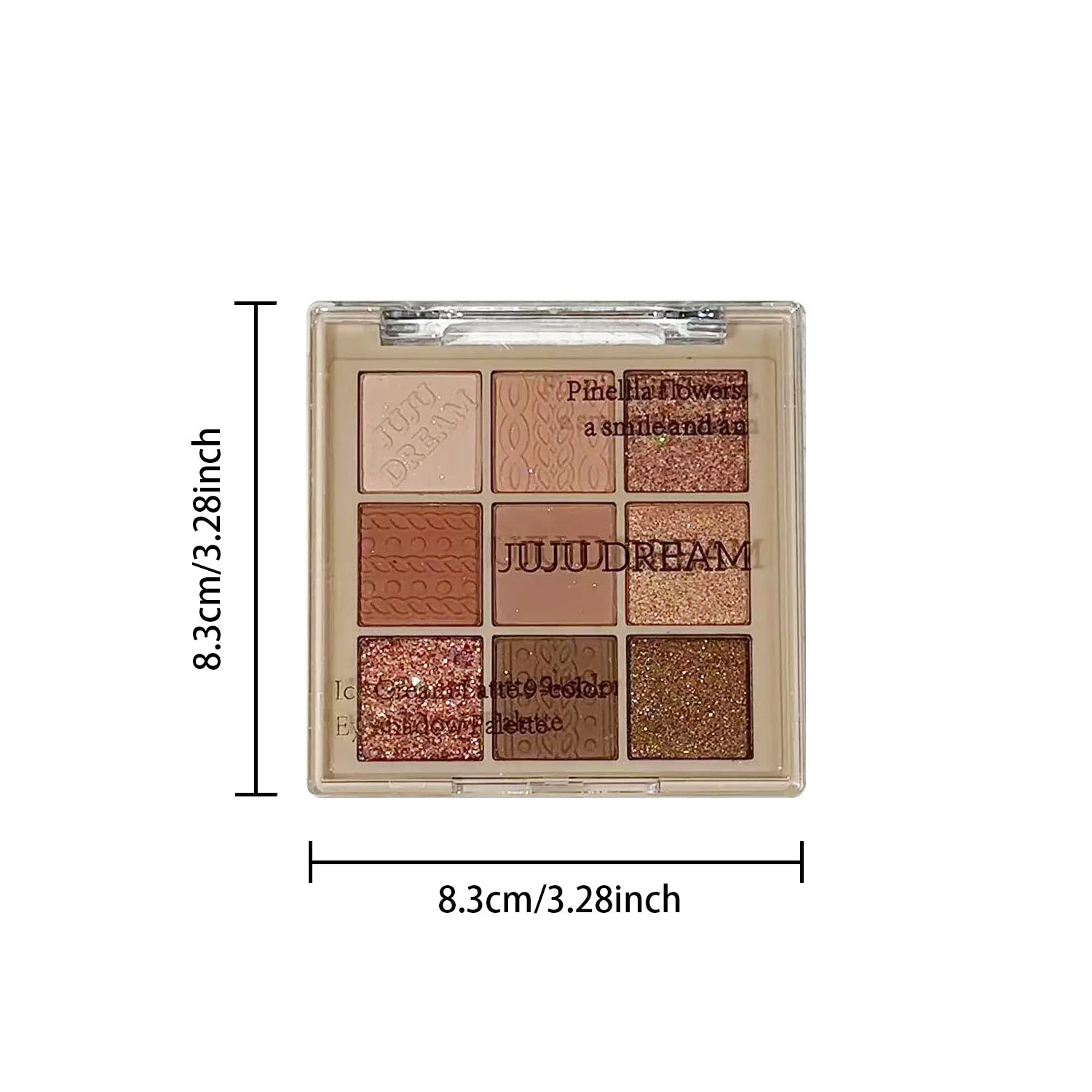 Luxe 9-kleuren oogschaduwpalet - Fluweel mat en glans effect, duurzaam waterdicht, bessen-, bruine en nude-tinten