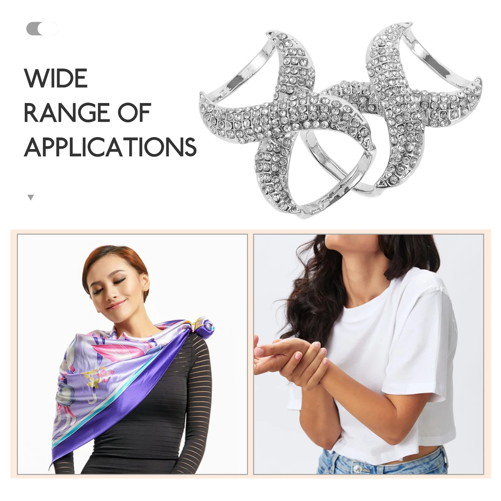 Pañuelo de seda para mujer, botones de esquina, anillos retorcidos, hebilla para ropa, zapatillas, cárdigan de aleación de Zinc, sujetador, alfileres para ropa, 2 uds.