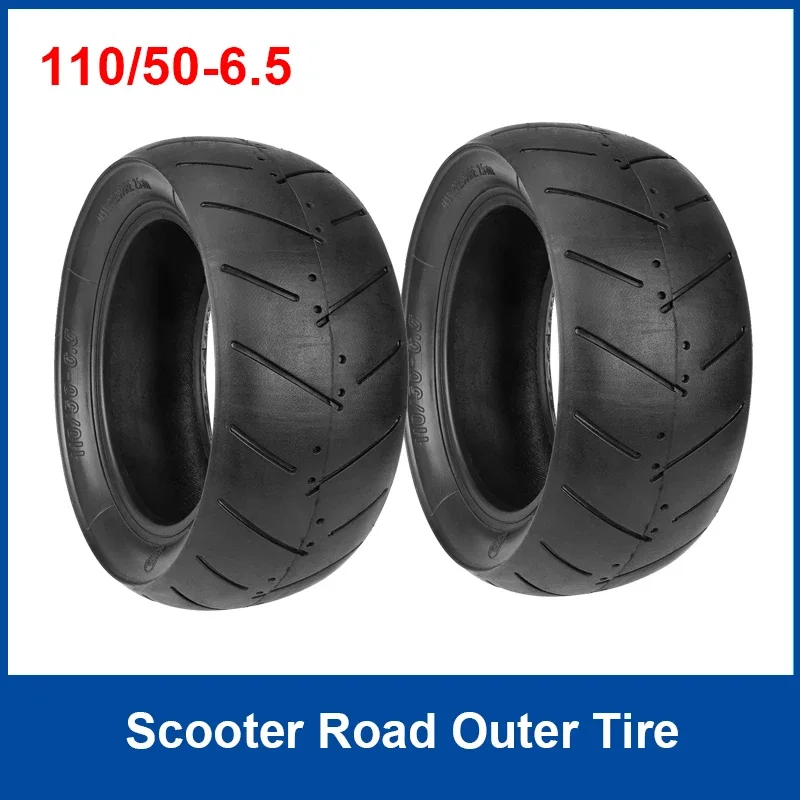 

2Pcs 110/50-6.5 Outer Tire for E-Scooter Motorcycle 38CC 47CC 49CC Mini Pocket Cars 11 Inch Tyre Replacement Thick Highway Tires