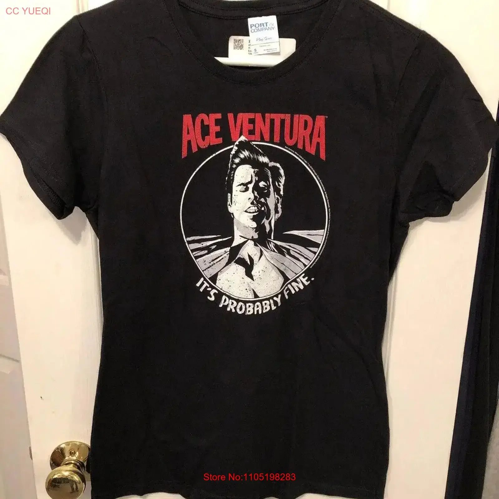 

Ace Ventura It s Probably Fine Woman Футболка Маленький винтажный стираный удобный топ для повседневной носки Универсальный повседневный дышащий топ