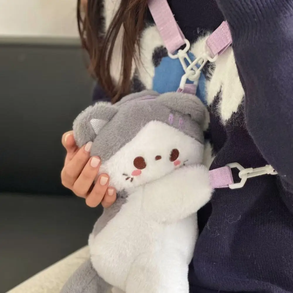 

Soft Rabbit Cute Cat Crossbody Bag Kitten Children Backpack JK Lolita Large Capacity Animal Shoulder Bag Gift