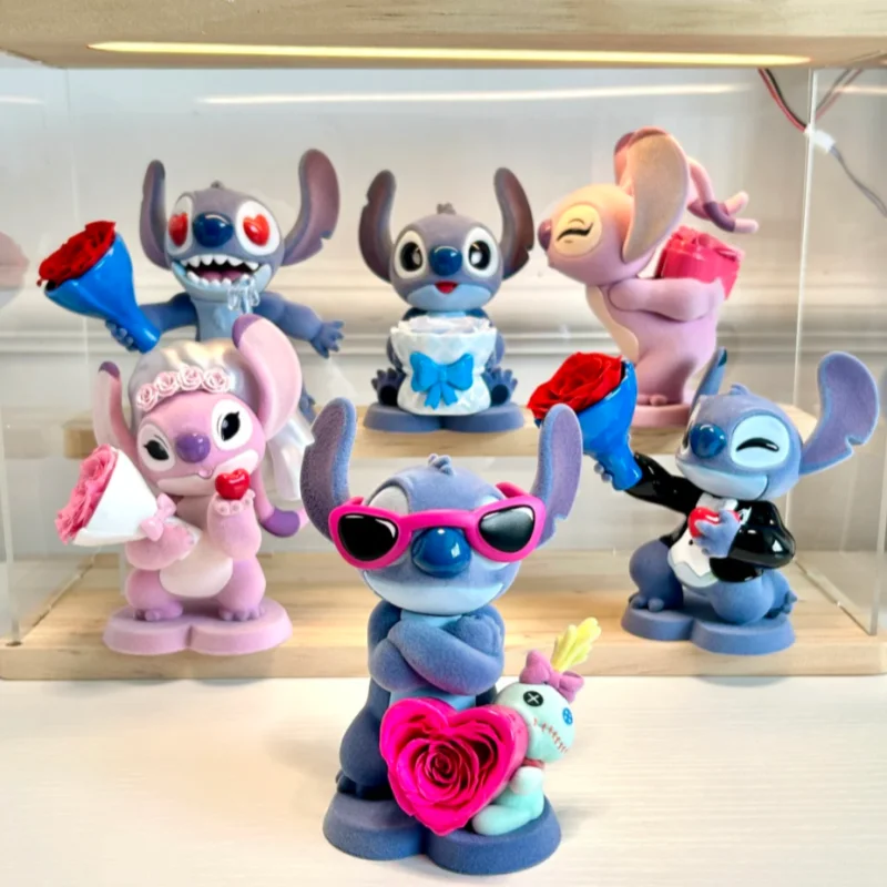 

Lilo Stitc Eternal Flower Stitch Blind Box Sweet Cool Adventure Kawaii Trendy Doll Customized Desktop Ornament Valentine Gift ﻿