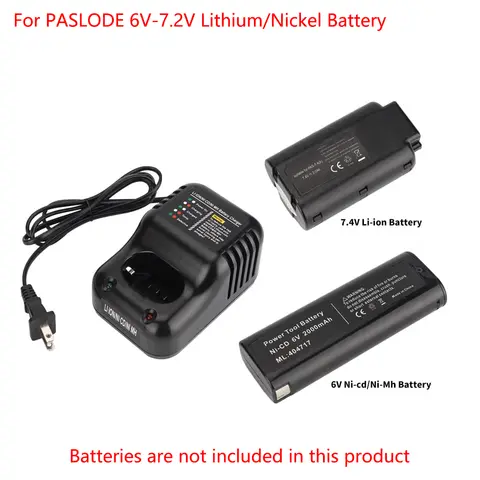 สําหรับ Paslode 7.2V Li-Ion 902654 และ 6V NiMH/NiCd แบตเตอรี่ 404400 BSL Rapid Charger Dual เคมีเครื่องมือแบตเตอรี่ Charger