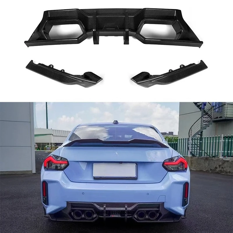 

High Quality SQ Style Dry Carbon Fiber Rear Diffuser forBMW M2 G87 Coupe 2023-IN