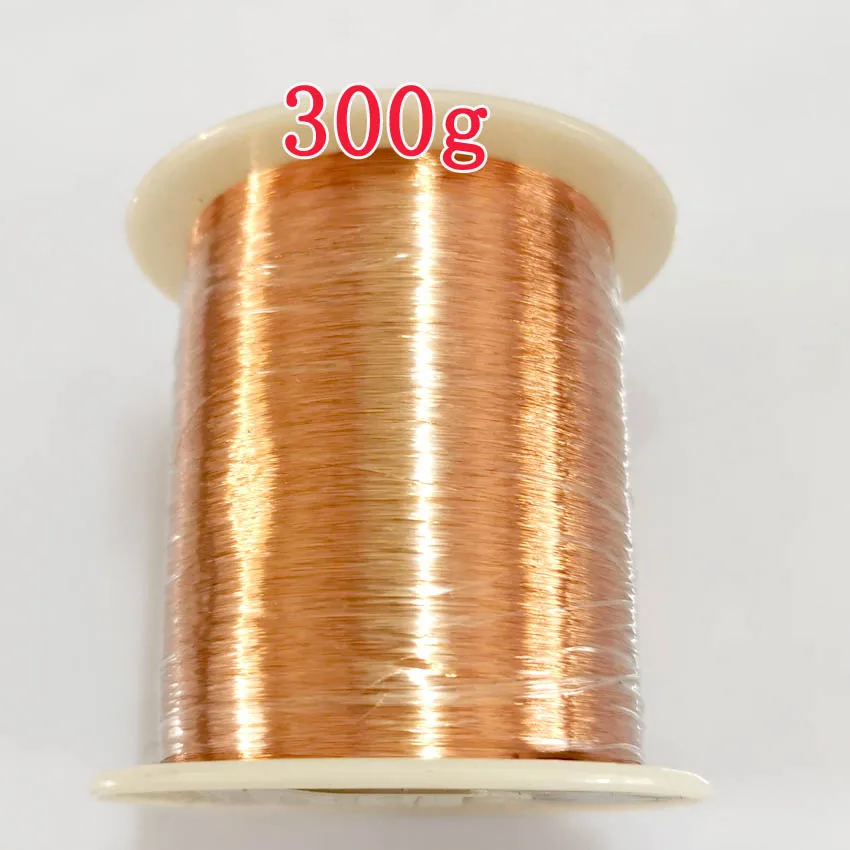 300g/roll Enameled Copper Wire 0.04mm 0.1mm 0.11mm 0.12mm 0.15mm 0.2mm 0.21mm Cable Magnet Wire Winding Wire Coil Copper