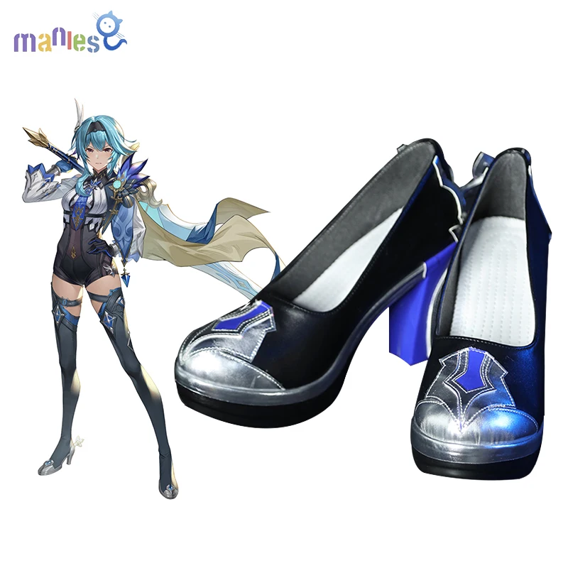 

Manles Game Genshin Impact EuLa Cosplay Shoes For Halloween Women