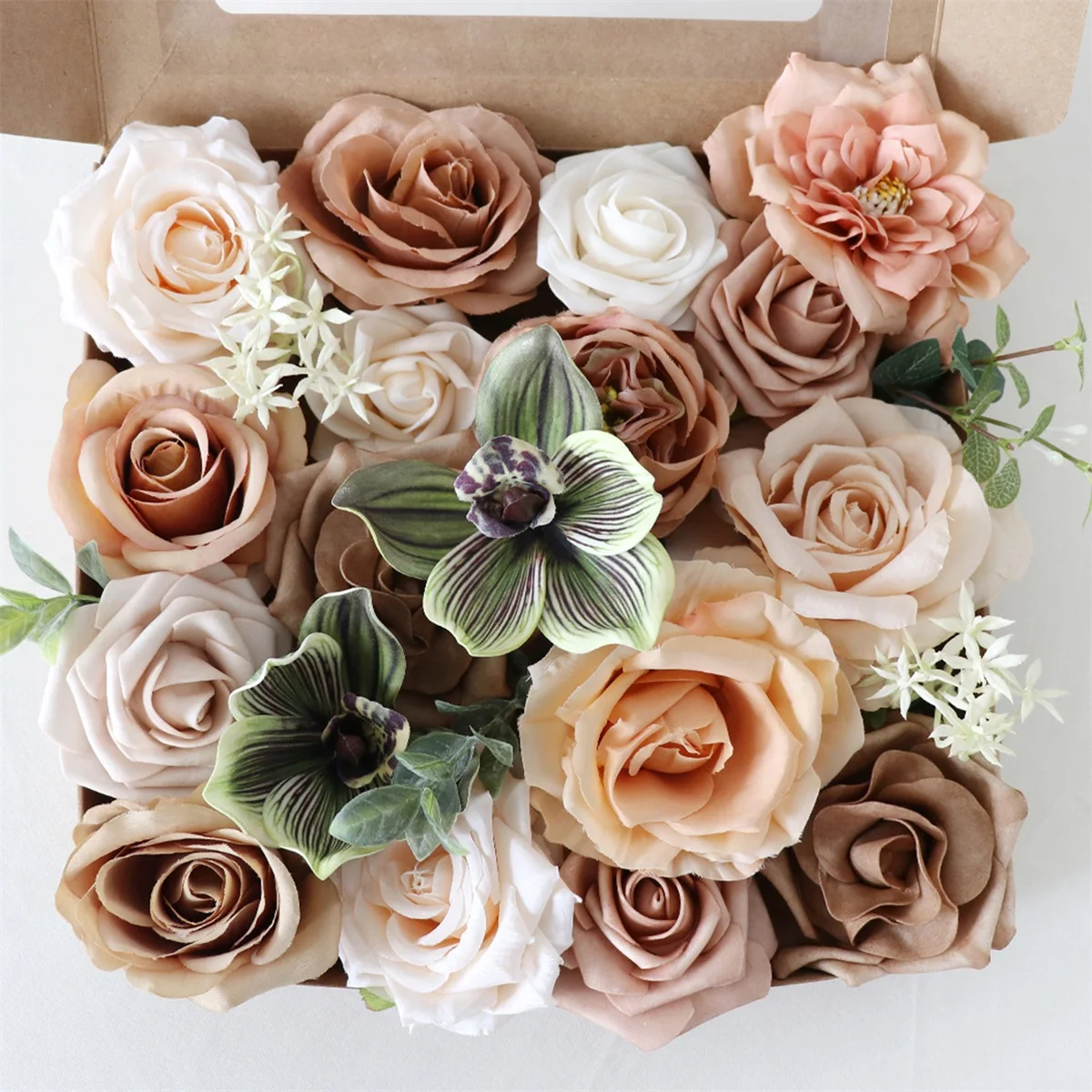 

Элегантный комплект шелковой цветочной композиции для домашнего декора, центральная часть стола на День Благодарения, принадлежности для осенней вечеринки, букет красных розы