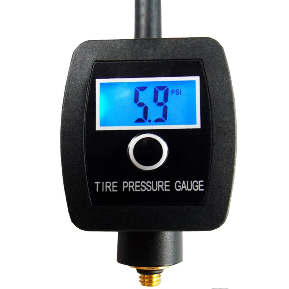 

Bike Bicycle Digital Tyre Pressure Gauge For Schrader-and-Presta Valves Pressure LCD Display Non-Slip Grip Parts