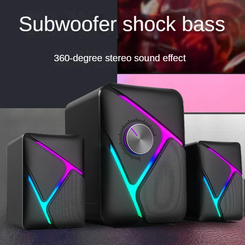 Audio informatique 2.1 caisson de basses Esports Gaming haut-parleur de console de bureau filaire