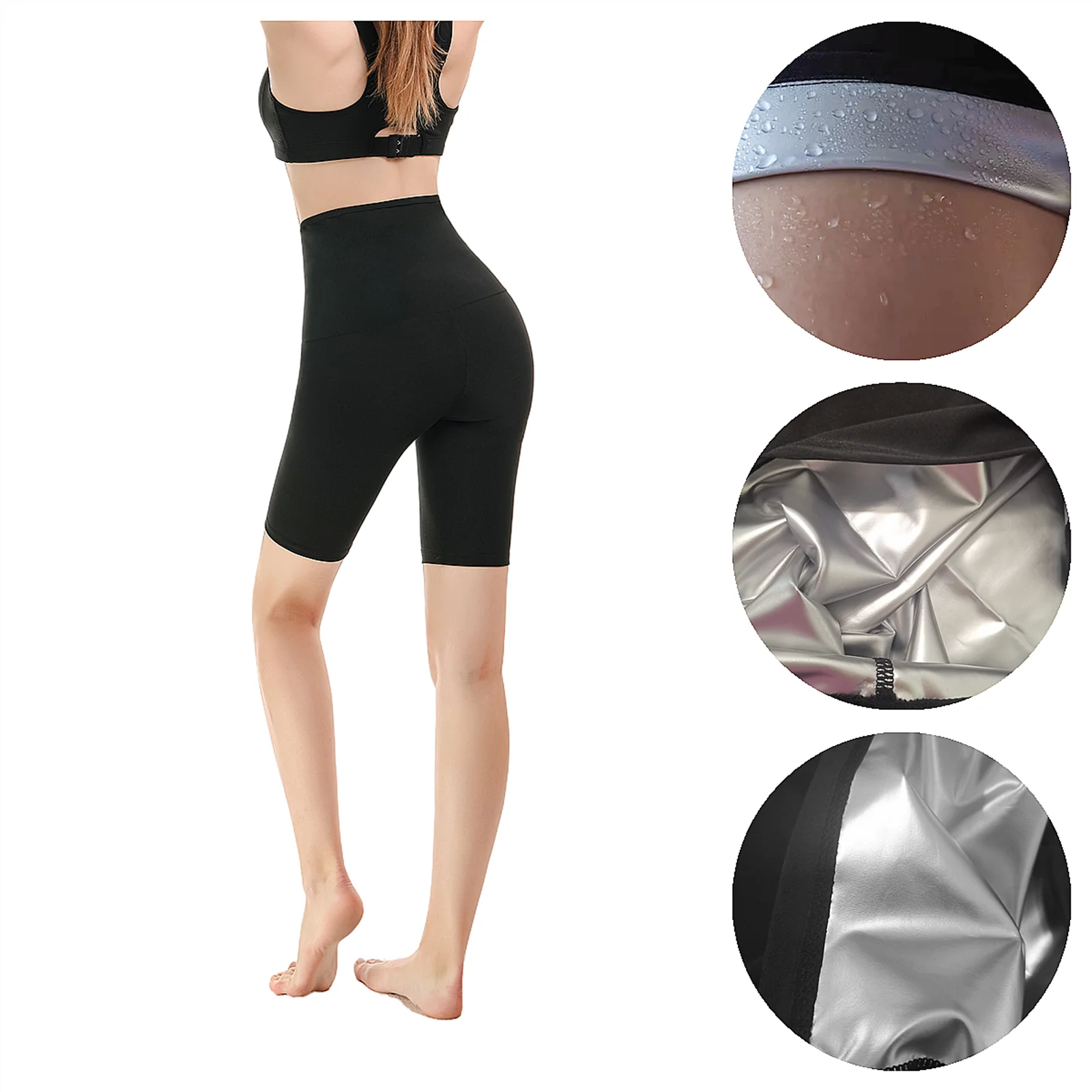 New Sweat Sauna Pants Body Shaper Weight Loss Slimming Pants Women Waist Trainer Tummy Hot Thermo Sweat Leggings Fitness Workout