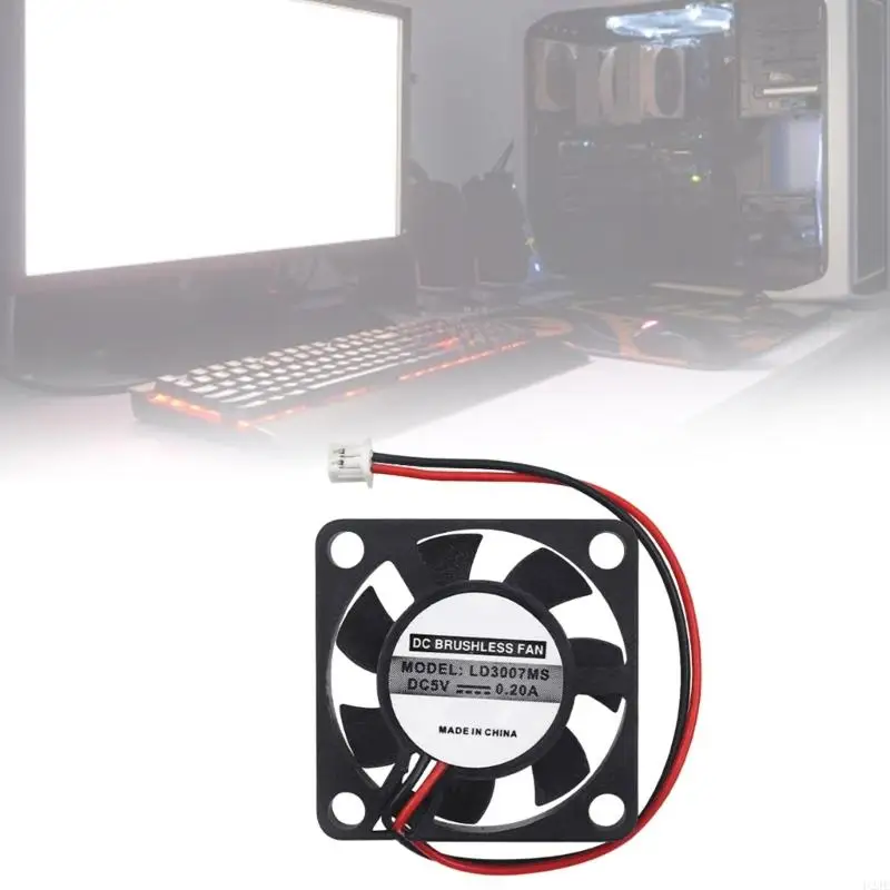 Quạt làm mát U2JE 3CM LD3007MS cho bộ tản nhiệt PC đơn, Cài đặt dễ dàng 5V 0.2A