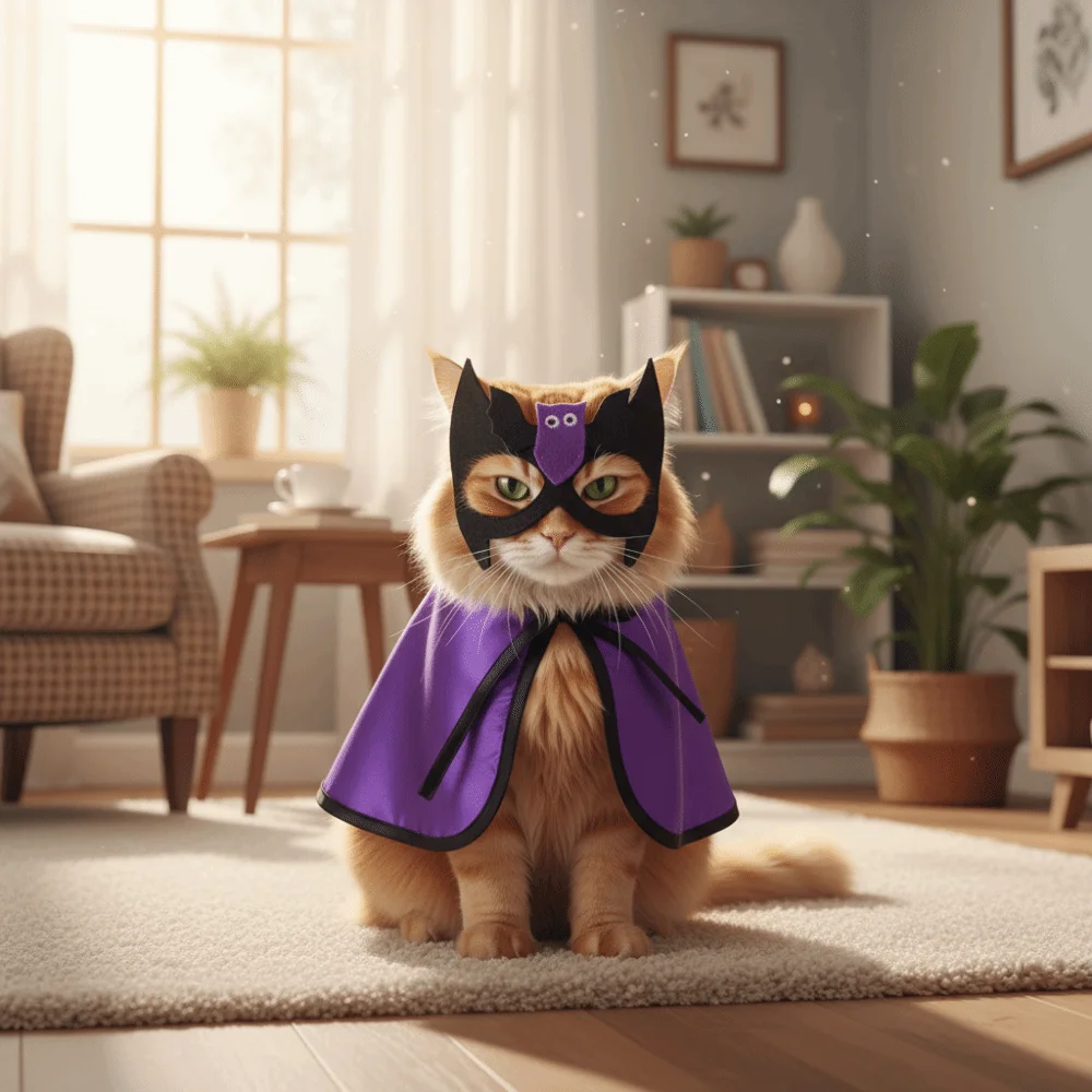 

Adjustable Dog Halloween Costume Decorative Cartoon Pet Wizard Cloak Bat with Face Mask Cat Cosplay Outfit Halloween Party