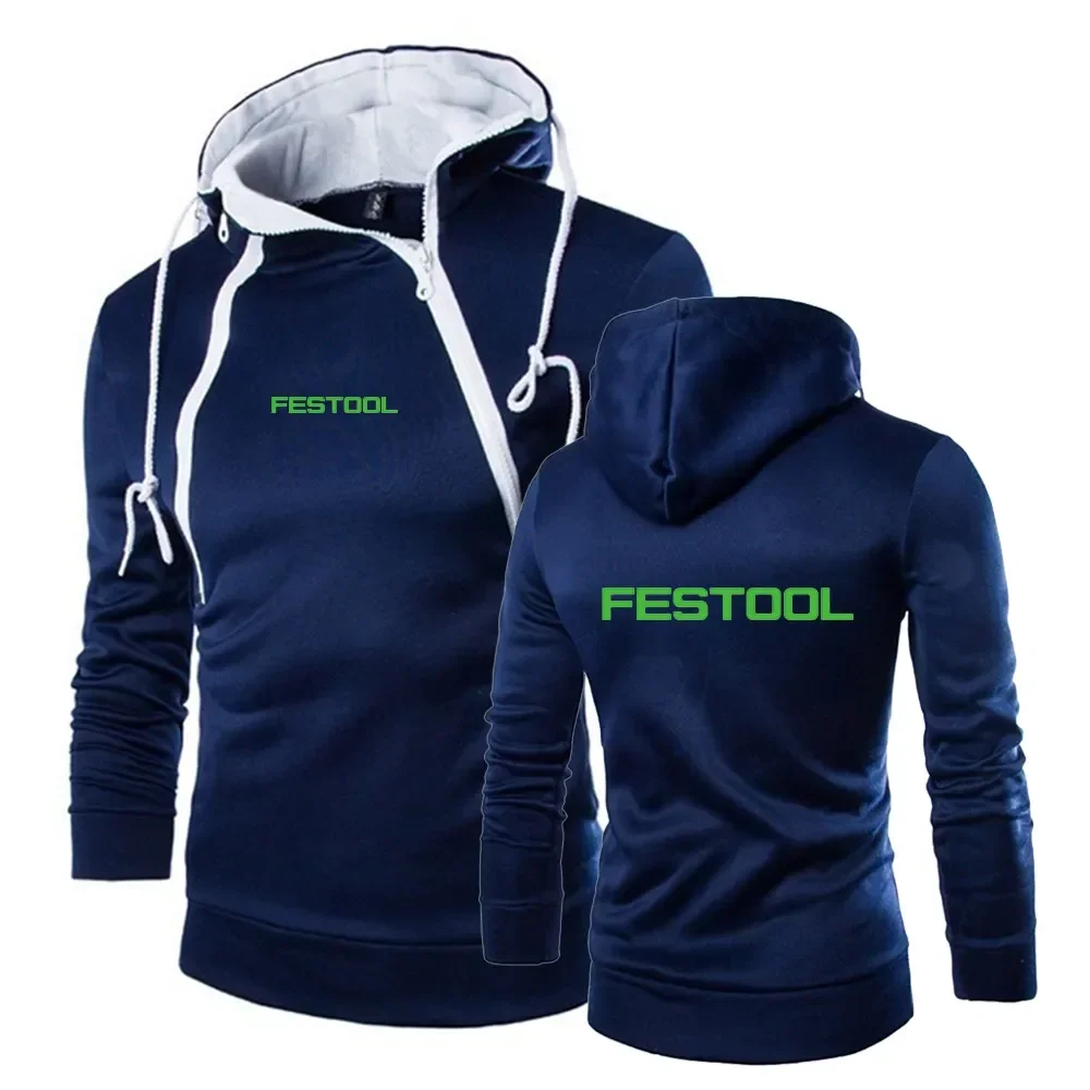 2023 Mens Harajuku Festool Tools Pullover per il tempo libero Warm Slim personalizza top felpa con cappuccio di marca felpe con cappuccio