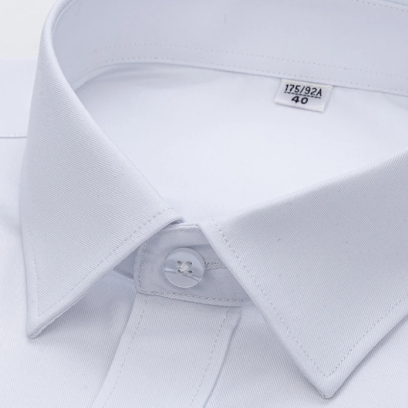 

5XL Anti-Wrinkle Fashion Men Shirt Long Sleeves Dress Shirts For Men Slim Fit Camisa Social Business Office White Shirt