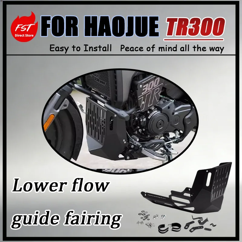For Haojue TR300 Full-Coverage Engine Underguard Chassis Armor Direct Mount No Drilling Required Protective Guard for Motorcycle