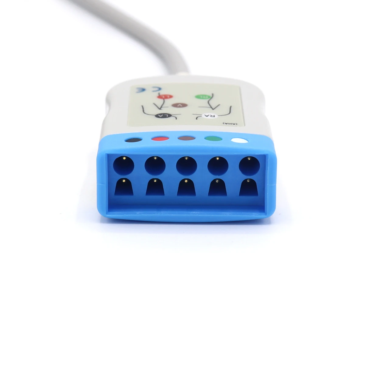 5 Lead AHA ECG Trunk Cable Compatible 700-0008-06