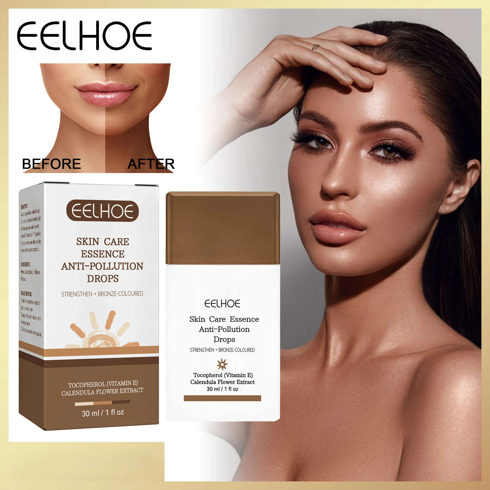 EELHOE Tanning Cream Summer Beach Sun Bronze Self Tanning Lotion for Moisturizing and Tightening Skin Tanning Accelerator