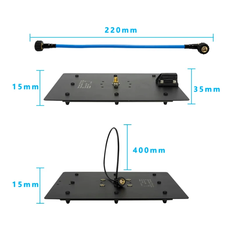 Maple Leaf Wireless 5.5G 21dBi Antenna a piastra rettangolare 5.18-5.80GHz distanza migliorata segnale forte per FPV Drone VTX SOLO HM30