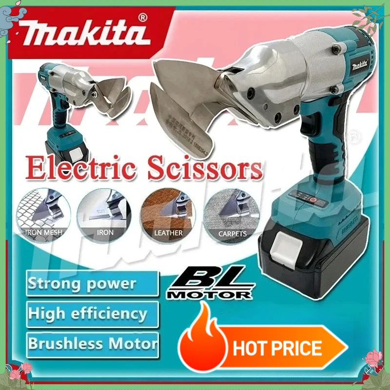 

Makita Electric Brushless Iron Scissors Machine Rechargeable Professional Metal Cutting Tool Sheet Shear Cutter 18V Power Tools