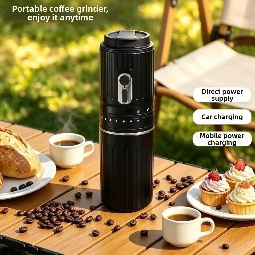 USB Rechargeable Electric Coffee Machine Cordless One Key Operation Portable Coffee Maker With Filter Screen Hand-brewed