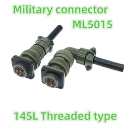 14SL Military Connector ML5015 threaded link 3102A 3106A 3108A 14S-9 14S-7 14S-5 14S-6 Cable Straight Bent Plug Socket