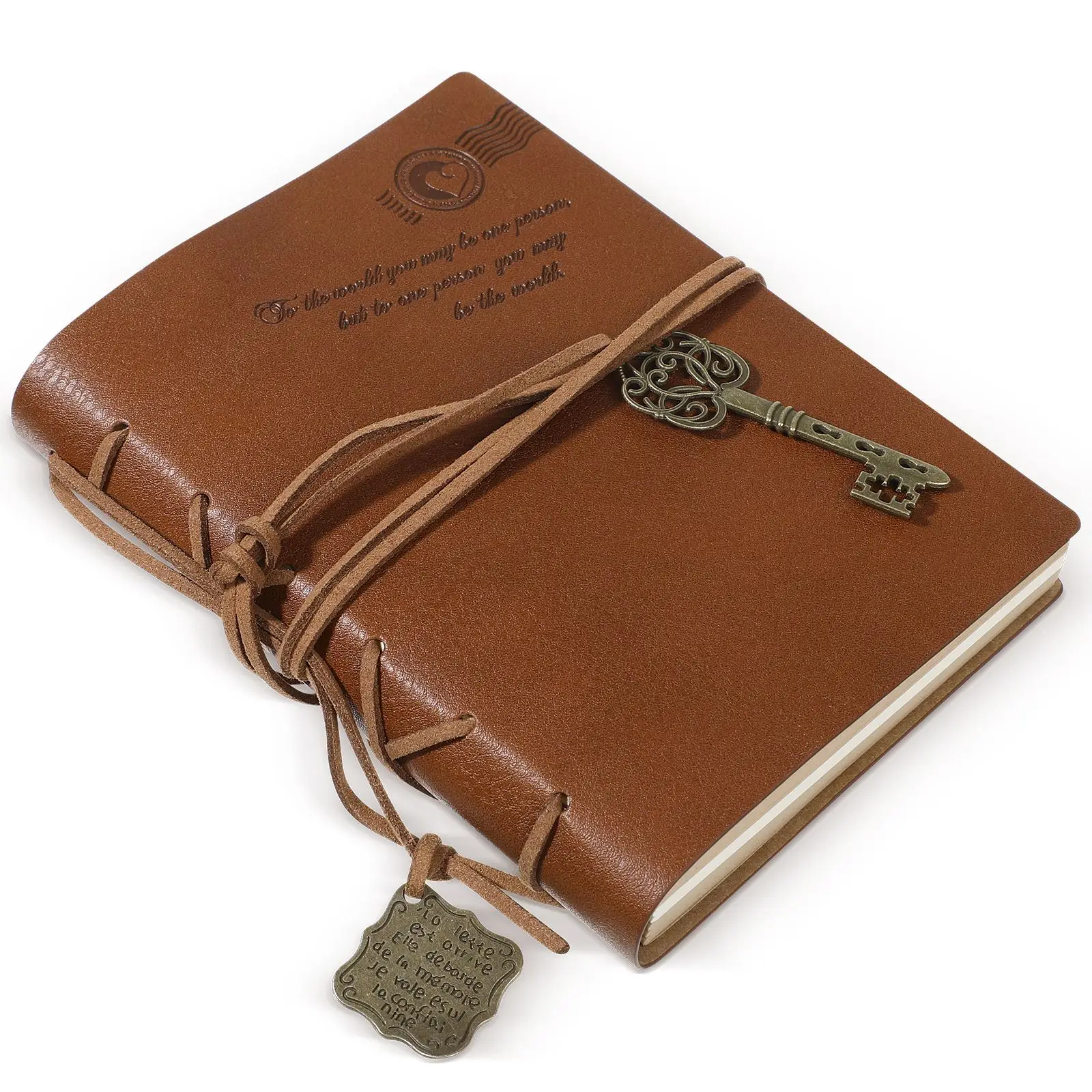 

Unlined Journal Retro Notebook Traveler Diary Soft Cover Small Size Replaceable Kraft Paper Inner Notebooks & Notepads