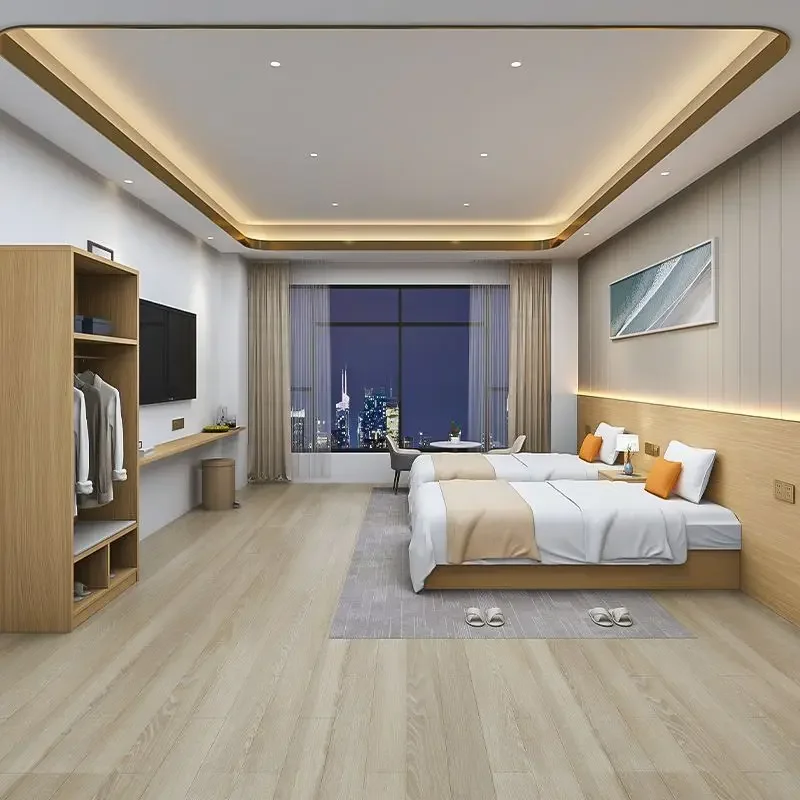 سرير الفندق والسرير والإفطار، أثاث غرفة نوم صغيرة قياسية كاملة، سرير مزدوج للإيجار