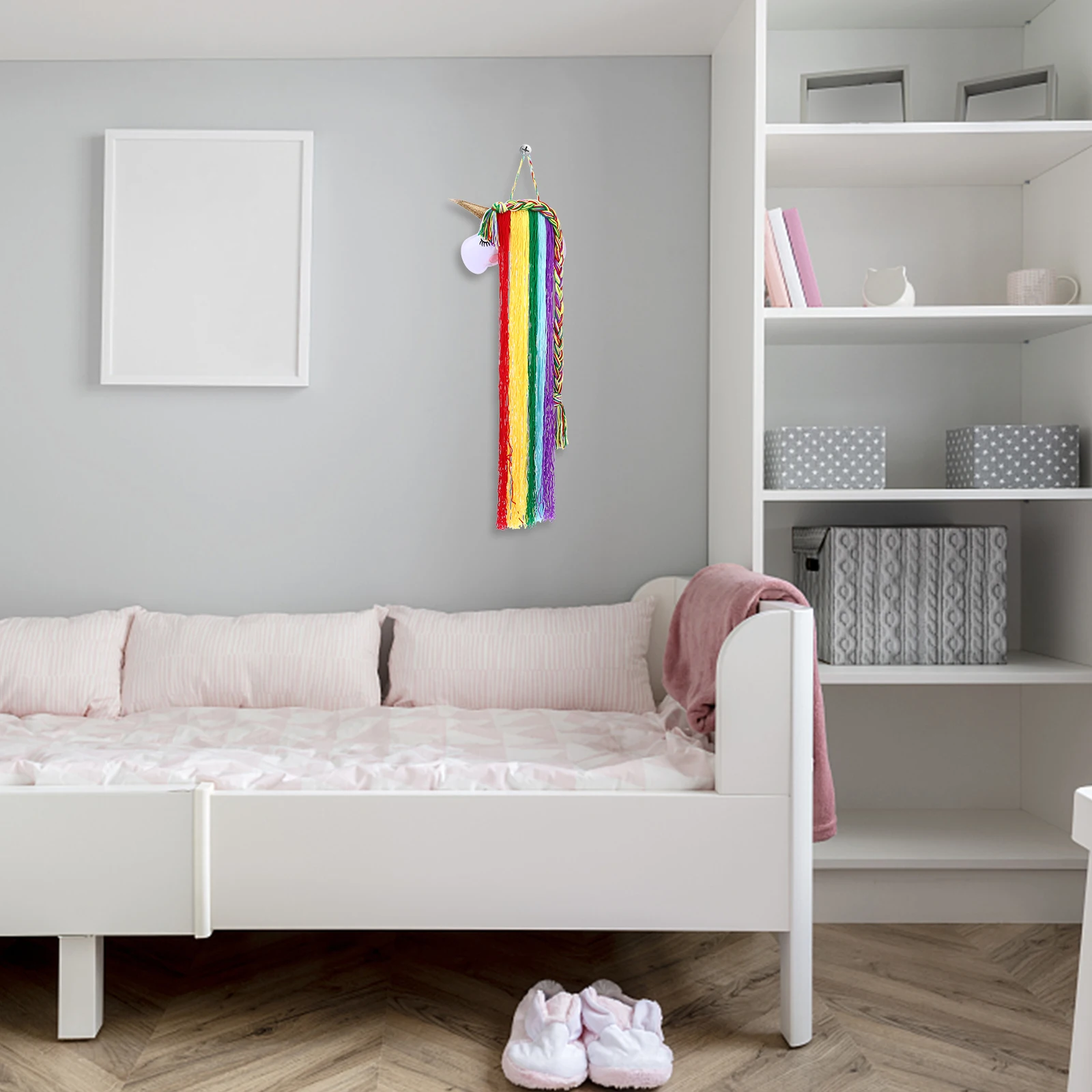 

Hair Clips Holder Unicorn Barrette Organizer Fringe Hair Headband Storage Wall Hanging Ornament Headdress Organizing Tool