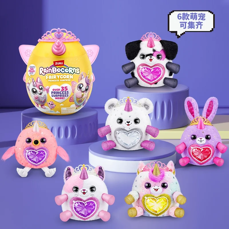 

Zuru Rainbocorns Fairycorn Princess Surprise Blind Egg 4 Mini Eggs Collectible Tiara Jewelry Desk Decor For Collectors Toy Gift