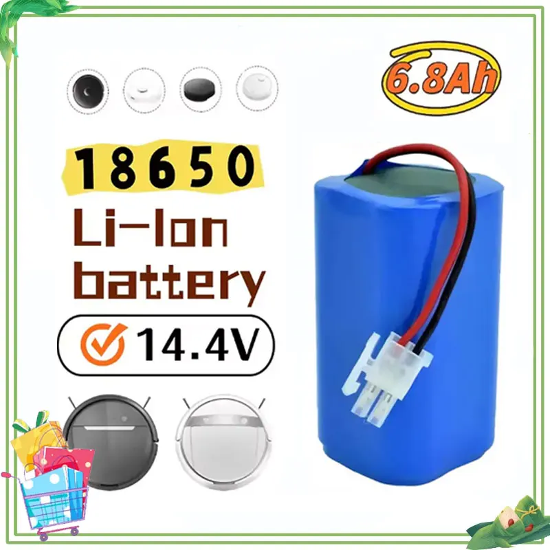 

Аккумулятор Li-ion 14.4В/14.8В 9800мАч для робота-пылесоса Xiaomi G1, Rowenta, Tefal Explorer серий 20, 40, 60 ✈️