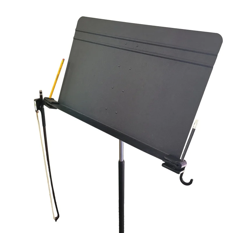 

High Quality Portable Reusable Violin Bow Hook Organizer With Pen Clip For Folding Music Stand Bow Stand Storage Rack Holder